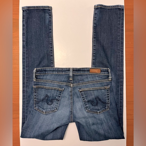 AG Jeans Medium Blue Wash ‘The Stevie’ Size 26R Slim Straight Jeans - Picture 9 of 13